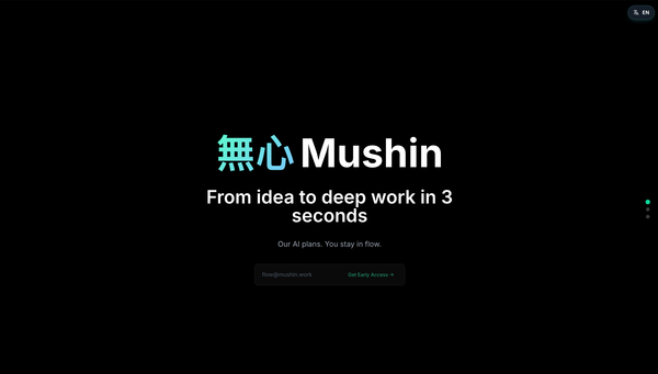 30 Days to Launch Mushin 無心